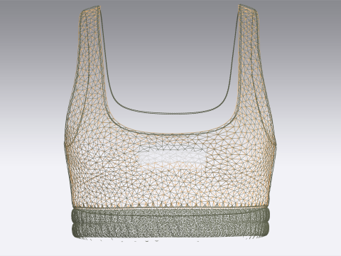Girls Bralette Tops Model 3D