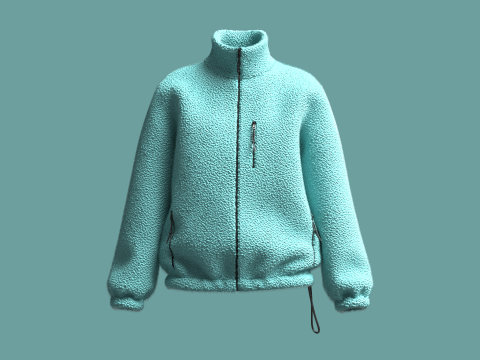 Girls Jacket - Sherpa 3Dモデル