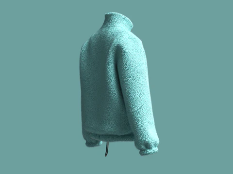 Girls Jacket - Sherpa 3D Model