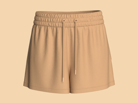 Girls Shorts Pant 3D Model