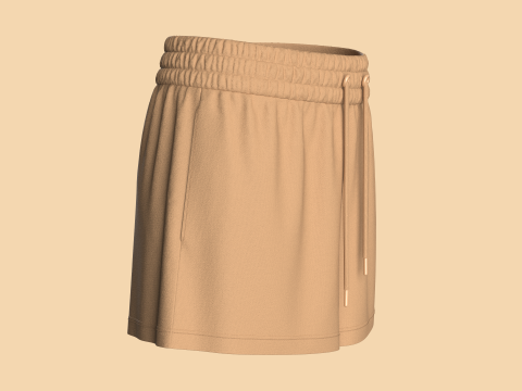 Girls Shorts Pant 3Dモデル