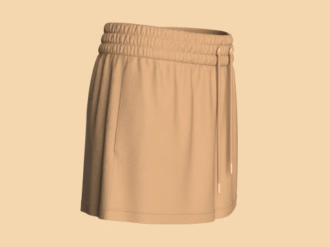 Girls Shorts Pant 3D Model