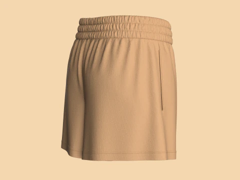 Girls Shorts Pant 3D Model