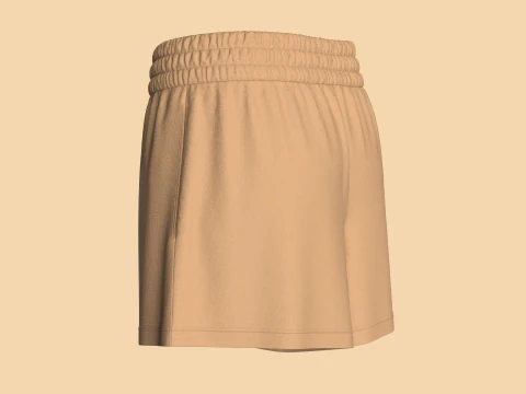 Girls Shorts Pant 3D Model