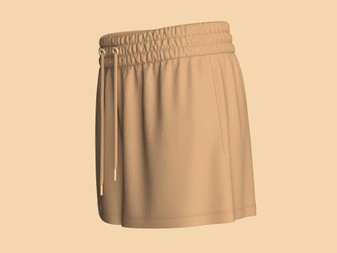 Girls Shorts Pant 3D Model
