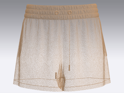 Girls Shorts Pant 3Dモデル