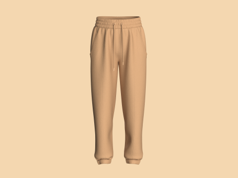 Girls Sweat Pant 3Dモデル