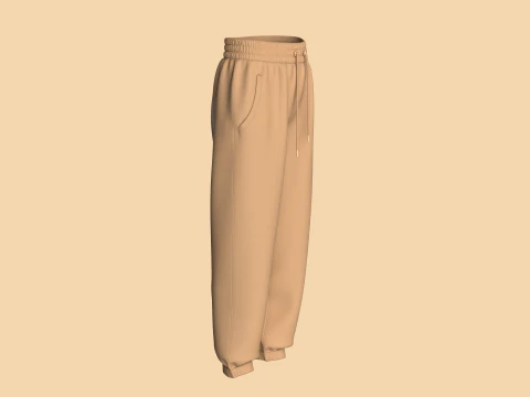 Girls Sweat Pant 3D Model