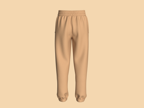 Girls Sweat Pant Modello 3D