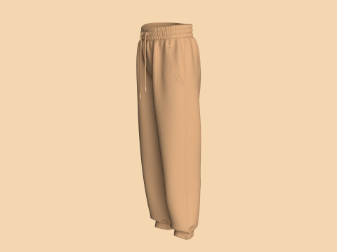 Girls Sweat Pant Modello 3D