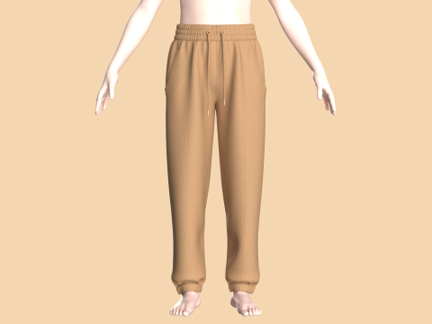 Girls Sweat Pant Modello 3D