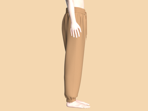 Girls Sweat Pant Modello 3D