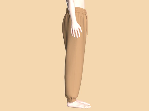 Girls Sweat Pant 3D Model