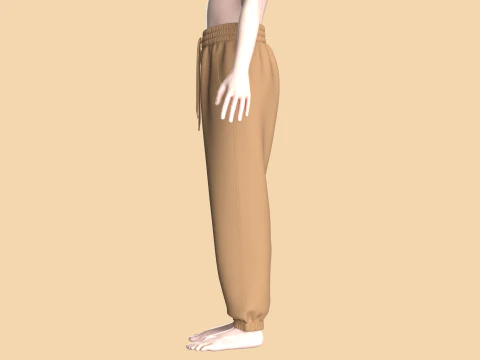 Girls Sweat Pant 3D Model