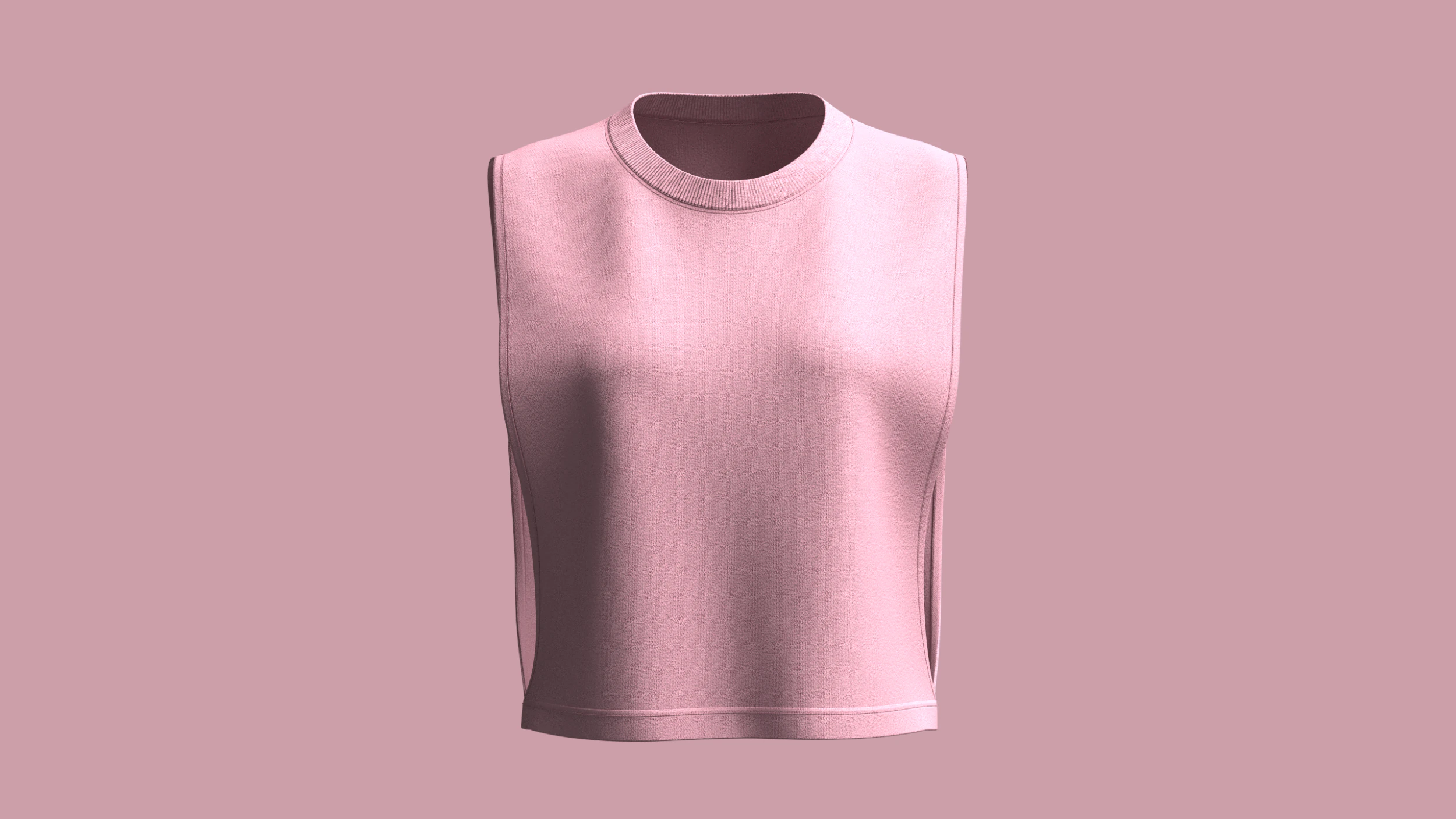 Girls-Sleeveless Crop Tops 3D Model .c4d .max .obj .3ds .fbx .stl .blend 