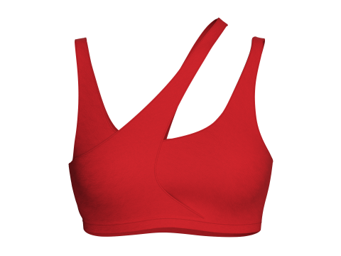 Girls Cutout Sports Bra 3Dモデル