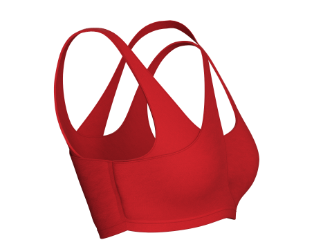 Girls Cutout Sports Bra 3Dモデル
