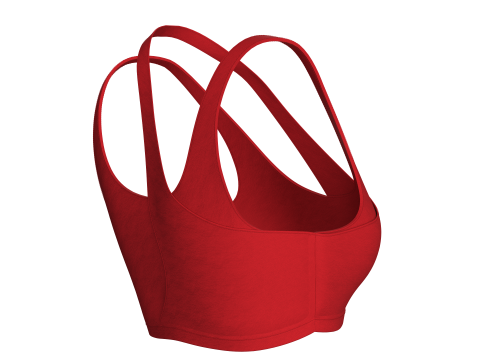Girls Cutout Sports Bra 3Dモデル
