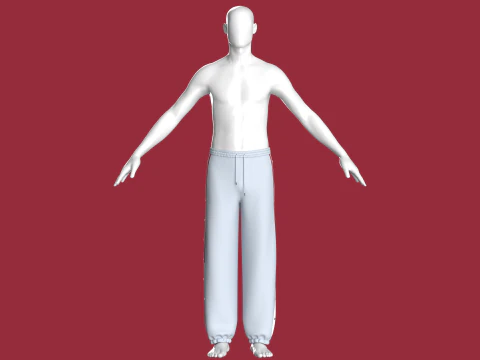 Men Sports Pant 3D Model