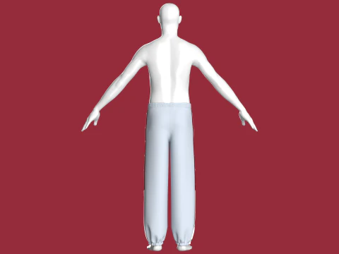Men Sports Pant 3D Model