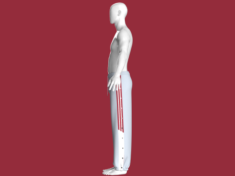 Men Sports Pant Model 3D