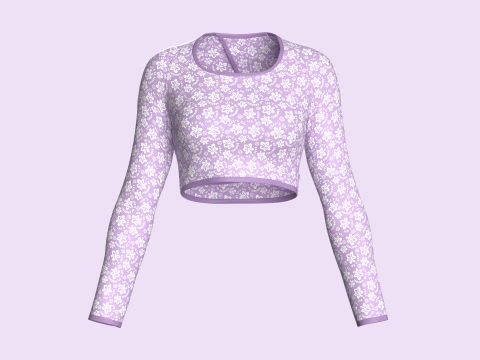 Ladies Active Tops 3D Model