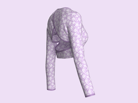 Ladies Active Tops Model 3D