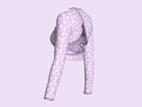 Ladies Active Tops Model 3D
