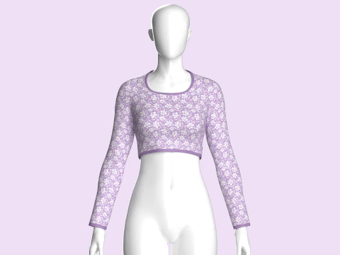 Ladies Active Tops 3D Model