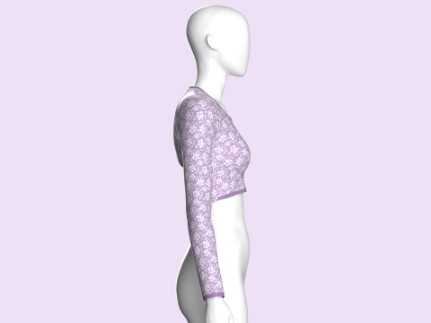 Ladies Active Tops Model 3D