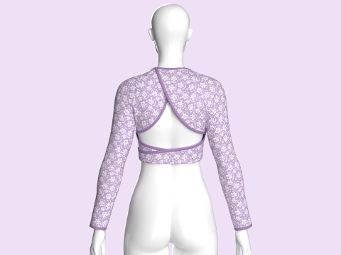Ladies Active Tops Model 3D