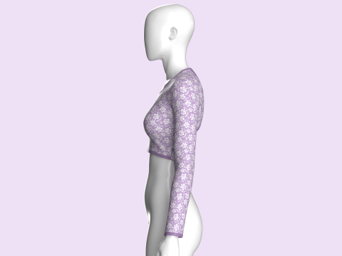 Ladies Active Tops Model 3D