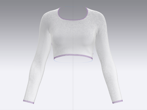 Ladies Active Tops Model 3D