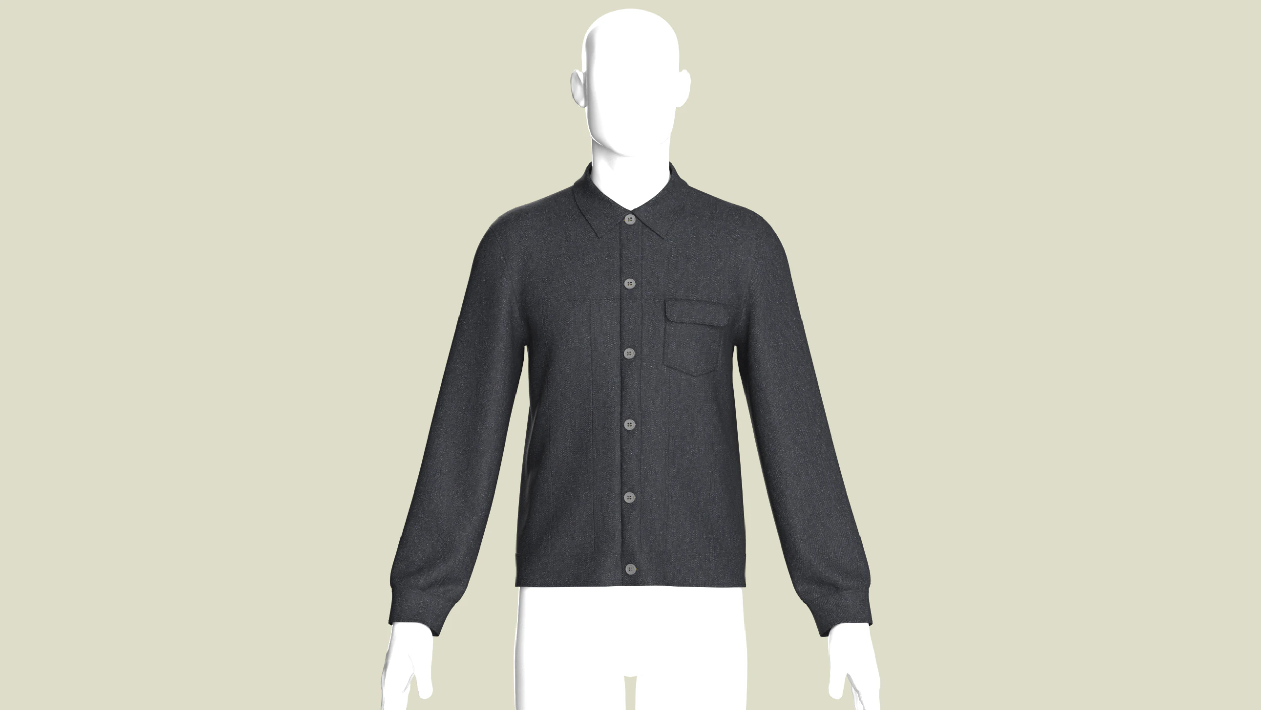 Men Denim Black Jacket 3D Model .c4d .max .obj .3ds .fbx .stl .blend 