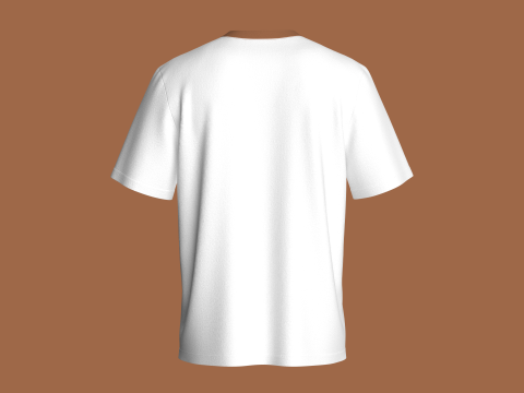 Men Zip Pocket T-Shirt 3Dモデル