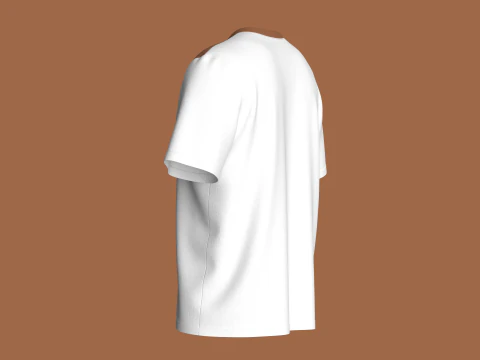 Men Zip Pocket T-Shirt 3D Model