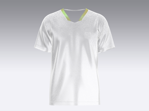 Soccer Black And Green Jersey-Away Kit 3D Model