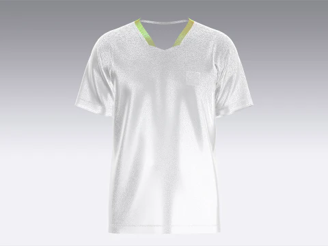 Soccer Black And Green Jersey-Away Kit 3D Model