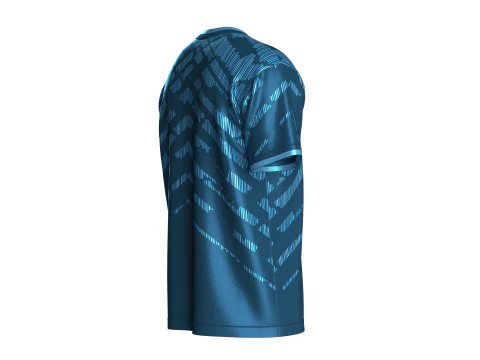 Soccer Blue Jersey-Away Kit 3D Model
