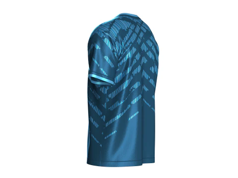 Soccer Blue Jersey-Away Kit 3D Model