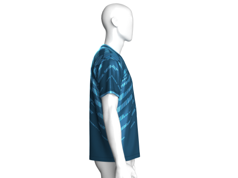 Soccer Blue Jersey-Away Kit 3D Модель