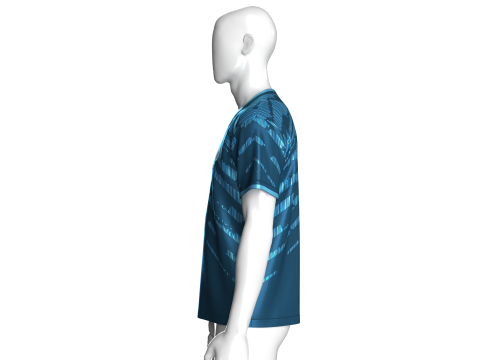Soccer Blue Jersey-Away Kit 3D Модель