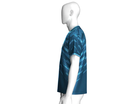 Soccer Blue Jersey-Away Kit 3D Model