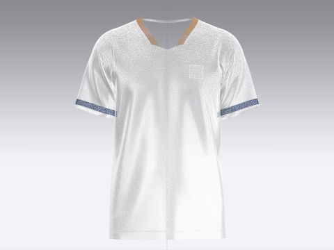 Soccer Blue Sport Jersey-Away Kit 3D Модель