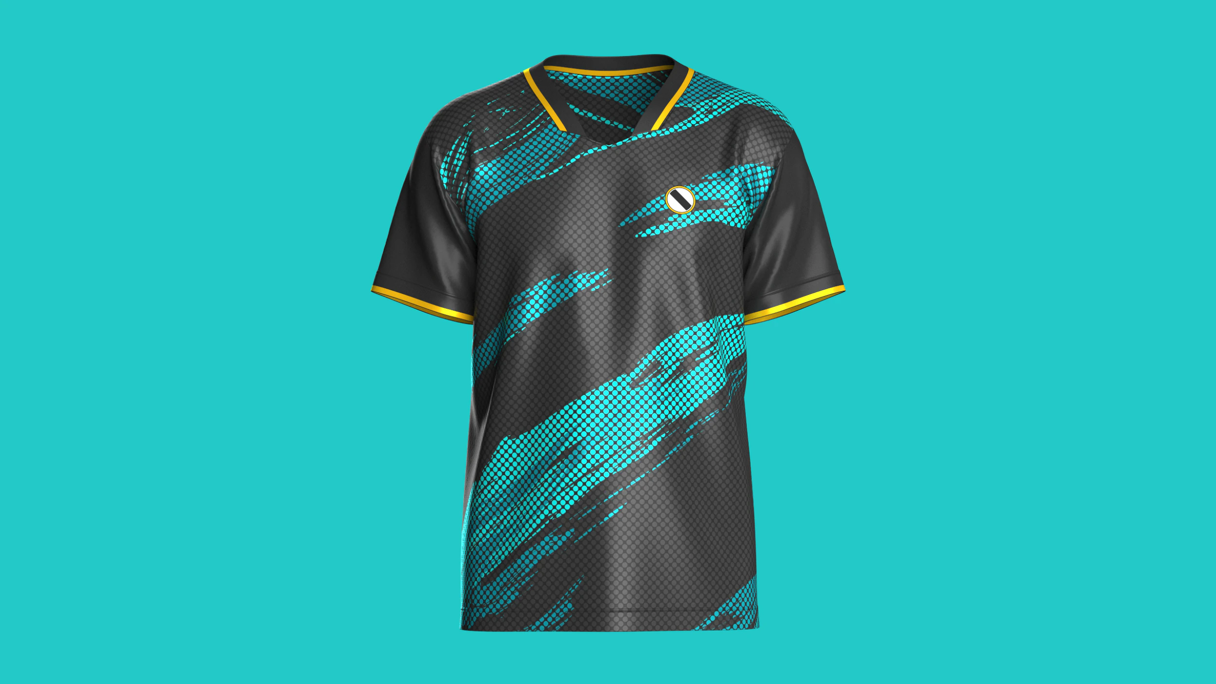 Soccer Mesh Printed Jersey-Third Kit 3D Model .c4d .max .obj .3ds .fbx .stl .blend 