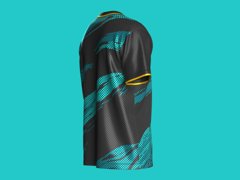 Soccer Mesh Printed Jersey-Third Kit 3D Модель