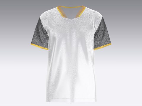 Soccer Mesh Printed Jersey-Third Kit 3D Модель