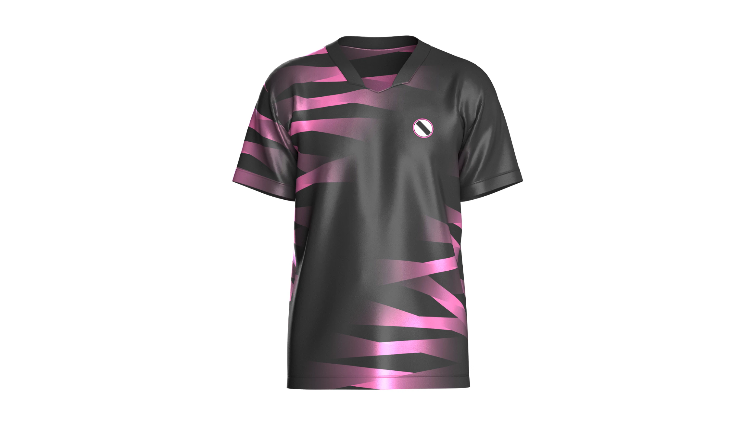 Soccer Pink And Black Jersey-Third Kit 3D Model .c4d .max .obj .3ds .fbx .stl .blend 