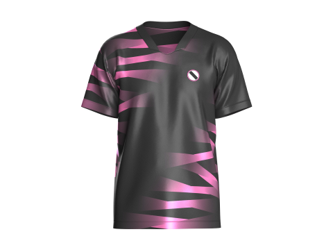 Soccer Pink And Black Jersey-Third Kit 3D Model