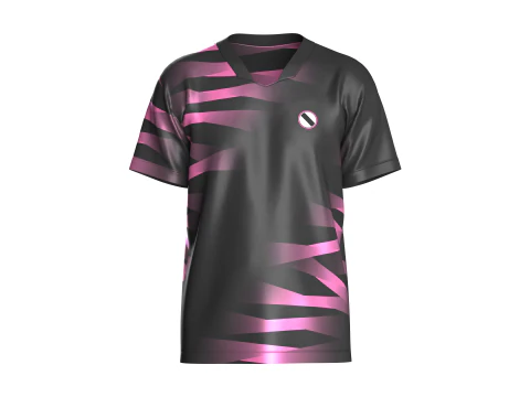 足球粉黑球衣-第三套 3D 模型